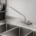 Thumbnail image #3 for Advance Tabco Heavy Duty Commercial Faucet with 14-Inch Swing Spout, 8-Inch Centers, Backsplash Mount, Lead Free