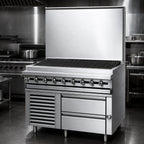 Thumbnail image #3 for Jade Range (Middleby) Titan JMRH-60B 60-Inch Heavy-Duty Modular Gas Charbroiler with Cast Iron Grates and Infinite Manual Controls, Stainless Steel
