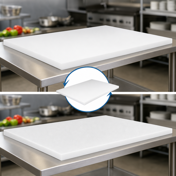 Product image #3 for John Boos 48 x 30 Inch Reversible Poly Replacement Work Table Top
