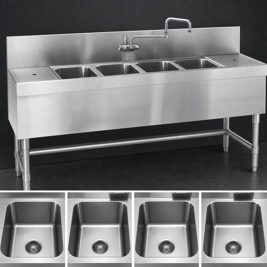Four Sink Compartments
