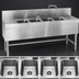 Thumbnail image #3 for Spec-Bar Four-Compartment Underbar Sink Unit, 48
