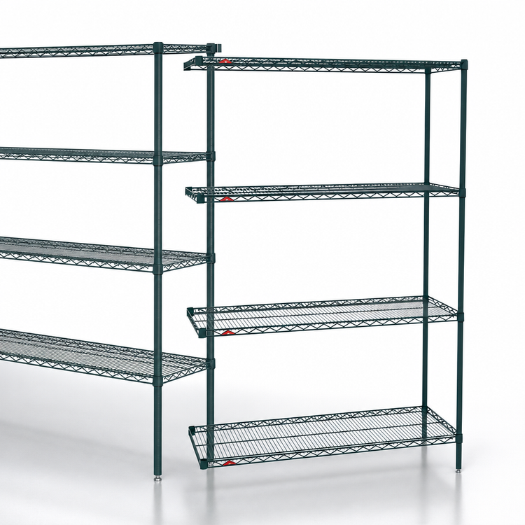 Product image #3 for Metro Super Erecta 4-Shelf Add-On Wire Shelving Unit, 72W x 24D x 63H, Metroseal 3 Epoxy Finish