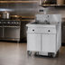Thumbnail image #3 for Imperial IFSCB150EUC Commercial Electric Floor Fryer with Built-In Filter System, Dump Station, and Computer Controls, 50 lb. Capacity
