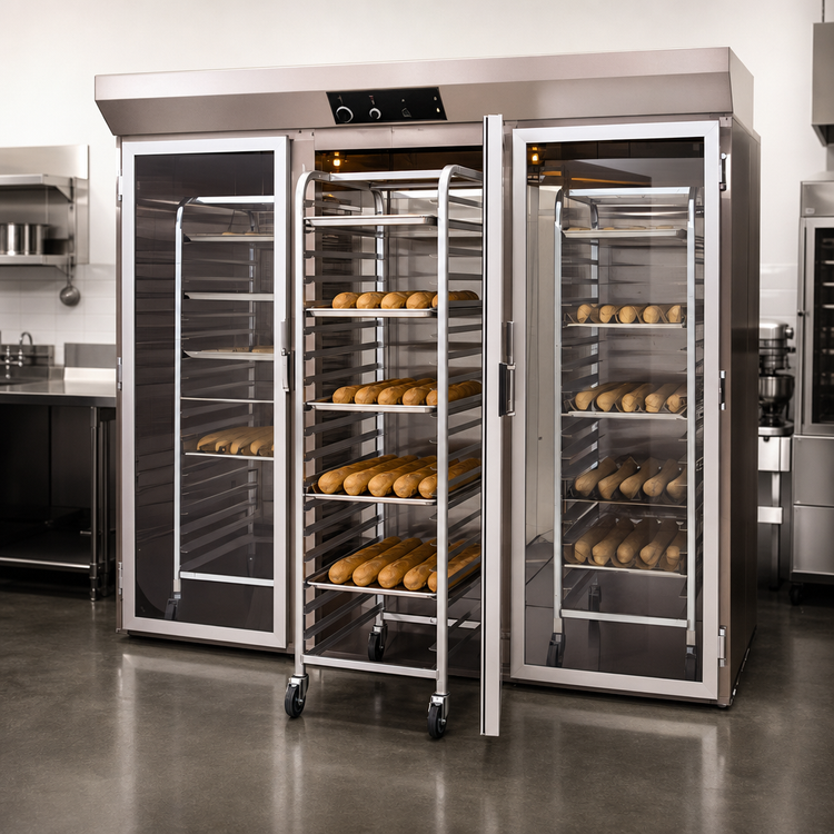 Product image #3 for Doyon E336 Roll-In Three-Section Proofer Cabinet with Full-View Glass Doors