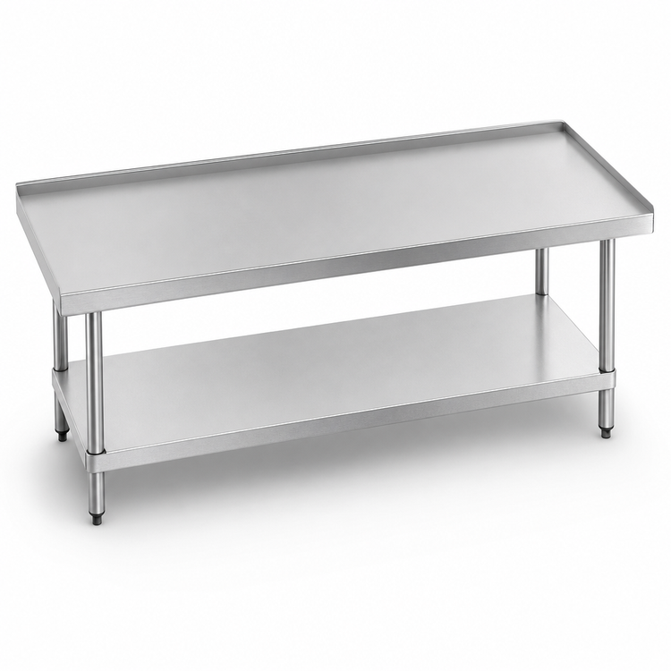 Product image #3 for Advance Tabco 96-Inch x 24-Inch Equipment Stand with 304 Stainless Steel Top and Galvanized Base