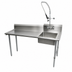 Thumbnail image #3 for BK Resources 72-Inch Straight Right-to-Left Soiled Dish Table with Pre-Rinse Sink and Faucet