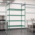 Thumbnail image #3 for Quantum 24-Inch Intermediate Overhead Track Shelving Kit, 86-Inch Posts, Green Epoxy Antimicrobial Finish