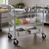Thumbnail image #3 for Metro Super Erecta MW707 Standard Duty 3-Shelf Open Design Chrome Plated Steel Utility Bus Cart