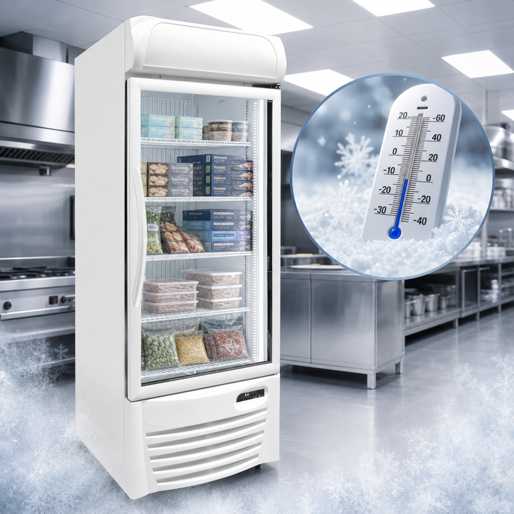 Product image #3 for Excellence Commercial Products GDF-22 30-Inch One-Section Glass Door Freezer, 22.7 Cu. Ft., -20°F Capable