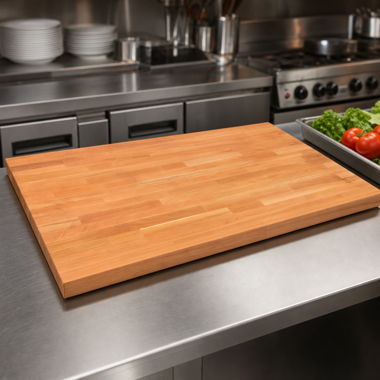 Product image #3 for John Boos Boos Block American Cherry Kitchen Countertop, 48" x 42" x 1-1/2" Thick, Varnique Finish