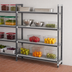 Thumbnail image #3 for Cambro Camshelving Elements XTRA 4-Shelf Stationary Add-On Shelving Unit, 21 x 48 x 72 Inches, Vented, Speckled Gray