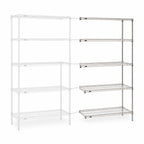 Thumbnail image #3 for Metro Super Erecta 5AN527BR Add-On Wire Shelving Unit, 30W x 24D x 74H, 5 Shelves, Zinc Finish