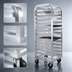 Thumbnail image #3 for Lifetime Series Stepped-Angle End-Load Roll-In Refrigerator Rack, 25 x 26 x 64 Inches, 4-1/2-Inch Centers