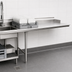 Thumbnail image #3 for Eagle Group Straight Clean Dishtable, 120 Inch x 30 Inch, Right-to-Left, 16/304 Stainless Steel Top