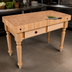 Thumbnail image #4 for John Boos Cucina Rustica 30-Inch x 24-Inch Butcher Block Work Table with 4-Inch End Grain Maple Top and 1 Drawer