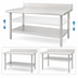 Thumbnail image #3 for 84 Inch x 30 Inch Adjustable Galvanized Work Table Undershelf