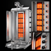 Thumbnail image #3 for Trento Potis Natural Gas 5-Burner Doner Kebab Machine / Vertical Broiler