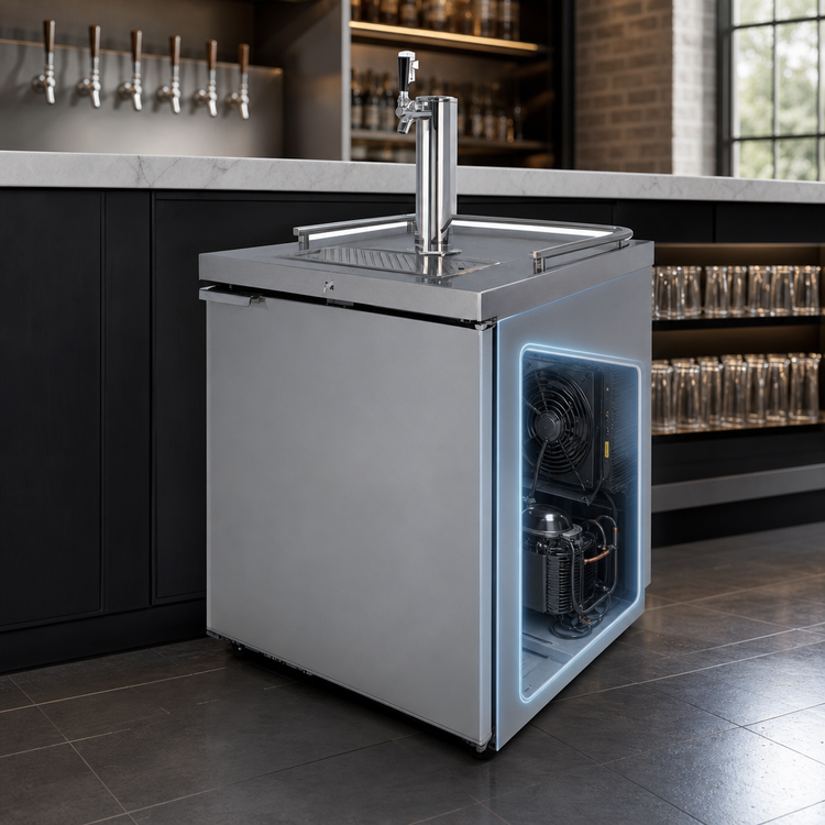 Product image #3 for Pro-Line E-Series 25-Inch Wide One-Section Self-Contained Draft Beer Cooler with 1-Faucet Tower, 8.4 Cu. Ft.