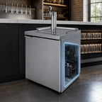 Thumbnail image #3 for Micro Matic USA Pro-Line MDD23S-E 25-Inch One-Section Self-Contained Draft Beer Cooler with 1-Faucet Stainless Steel Tower, 8.4 Cu. Ft.