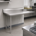 Thumbnail image #3 for Spec-Master Straight Clean Dishtable, 36 x 30 Inch, Right-to-Left, 14-Gauge 304 Stainless Steel Top, 8-Inch Backsplash