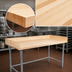 Thumbnail image #3 for John Boos 72 x 30-Inch Baker's Top Wood Work Table with Galvanized Base and 4-Inch Coved Riser