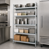 Thumbnail image #3 for Fermostock 5-Tier Starter Polymer Shelving Unit, 64W x 22D x 83H, 600 lb Per Shelf
