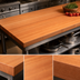 Thumbnail image #3 for Boos Block American Cherry Edge Grain Kitchen Countertop, 132 x 27 x 3 Inch, Full-Length Rails, Penetrating Oil Finish