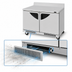 Thumbnail image #3 for Turbo Air Super Deluxe 48-1/4-Inch Front-Breathing Two-Section Worktop Freezer with Solid Swing Doors, 14.8 Cu. Ft.