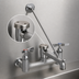 Thumbnail image #3 for BK Resources OptiFlow Mop Sink Service Faucet with Vacuum Breaker, Wall-Mount, 8-Inch OC, 6-1/2-Inch Spout