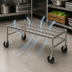 Thumbnail image #3 for Eagle Group Mobile Stainless Steel Wire Dunnage Rack, 48 x 18 x 14 Inches, 800 lb. Capacity