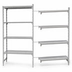 Thumbnail image #4 for Cambro Camshelving® Premium CPA243084S4PKG 4-Shelf Solid Add-On Polymer Shelving Unit, 30"W x 24"D x 84"H