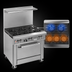 Thumbnail image #3 for Southbend Ultimate 36-Inch Commercial Gas Range with 3 Star/Sauté Front Burners, 2 Pyromax Rear Burners, Cabinet Base, and Hi-Shelf Riser