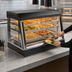 Thumbnail image #3 for Vollrath HFM-36 Countertop Self-Service Hot Food Merchandiser, 36 Inch Wide, Angled, Illuminated, 3 Adjustable Shelves