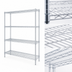 Thumbnail image #3 for EAGLEbrite 4-Tier Wire Starter Shelving Unit, 60 x 18 x 74 Inches, Stationary, Zinc Finish