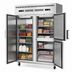 Thumbnail image #3 for Everest Refrigeration 2-Section Dual Temperature Reach-In Refrigerator/Freezer Combo, 59 Inch Wide, Top-Mount Self-Contained