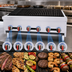 Thumbnail image #3 for BakeMax 36-Inch Countertop Natural Gas Charbroiler with 6 Manual Burners