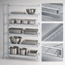 Thumbnail image #3 for EAGLEbrite 5-Tier Add-On Wire Shelving Unit, 24-Inch W x 18-Inch D x 74-Inch H, Zinc Finish