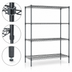 Thumbnail image #4 for Metro Super Erecta Super Adjustable 4-Shelf Wire Shelving Starter Unit, 42 x 18 x 63 Inches