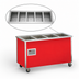 Thumbnail image #3 for Vollrath 4-Series Signature Server 5-Well Mobile Hot Food Serving Counter with Stainless Steel Top