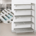 Thumbnail image #4 for Cambro Camshelving Premium 5-Shelf Vented Add-On Polymer Shelving Unit, 60 x 18 x 84 Inches, Speckled Gray