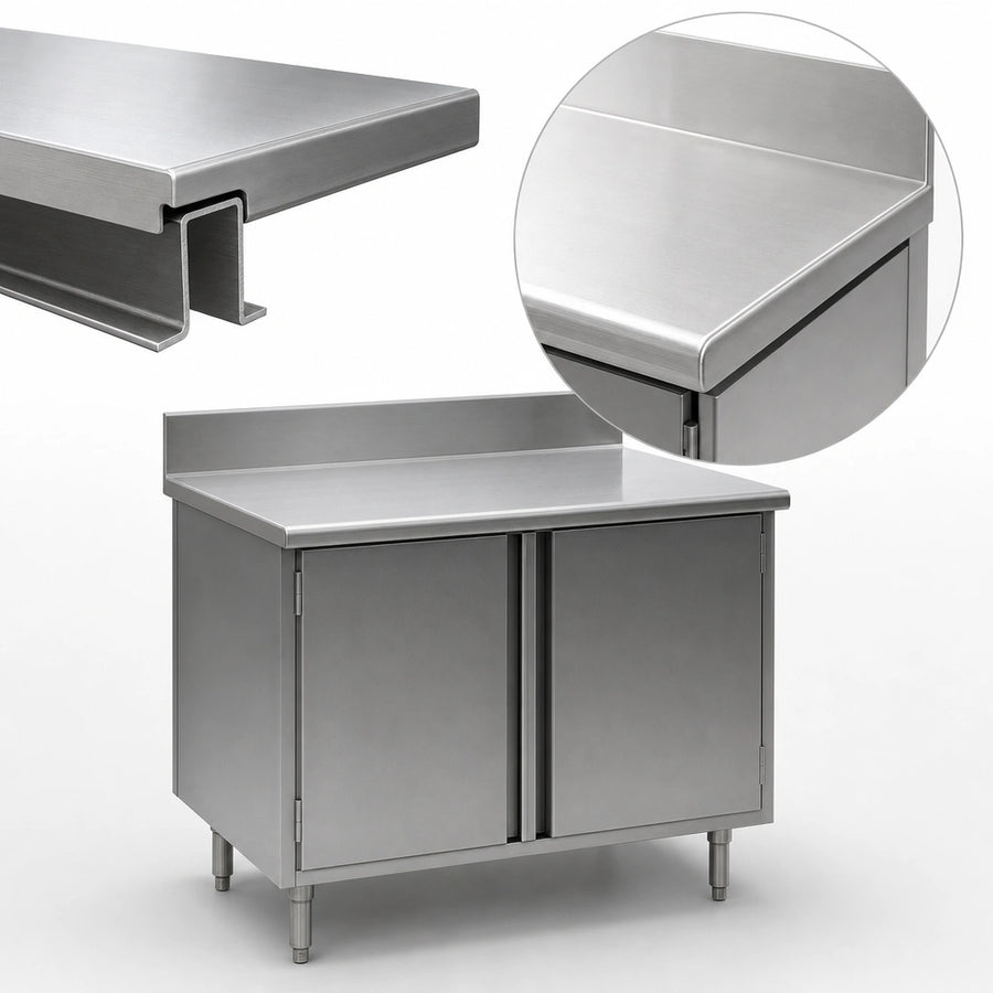 14-Gauge 304 Stainless Steel Top