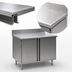 Thumbnail image #3 for Eagle Spec-Master 36 x 24 Inch Stainless Steel Enclosed Worktable with Hinged Doors and Backsplash