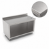 Thumbnail image #3 for John Boos Stainless Steel Work Table with Open Front Cabinet Base, 84 x 24 Inches, 5-Inch Backsplash
