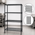 Thumbnail image #3 for Quantum 4-Shelf 36 x 24 x 54 Inch Black Epoxy Antimicrobial Wire Shelving Starter Kit