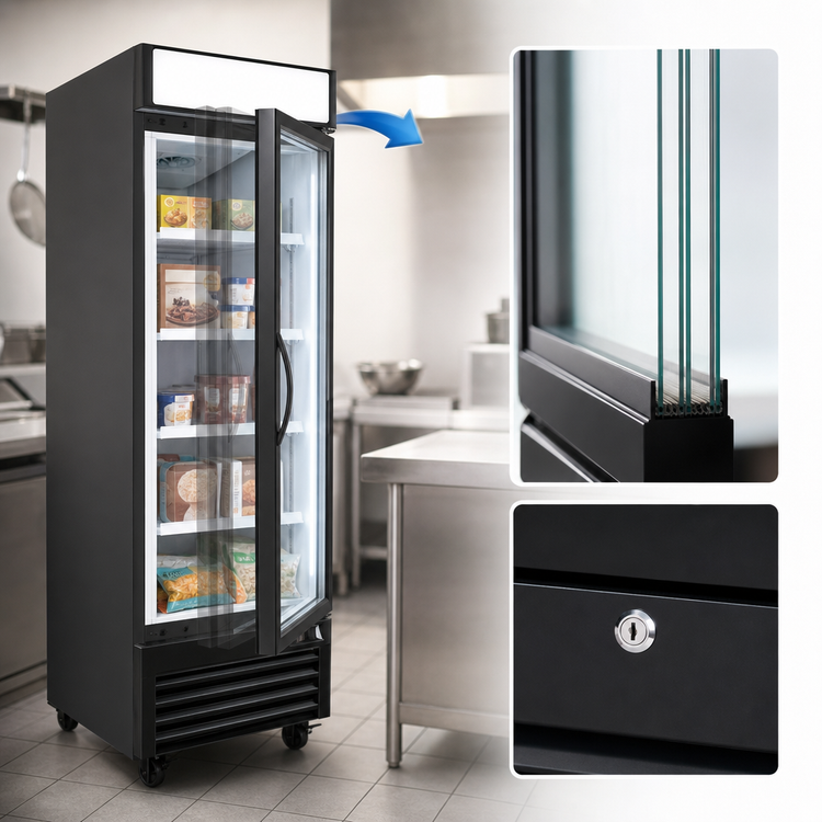 Product image #3 for Kool-It KGF-23 1-Section Glass Door Freezer Merchandiser, 19.2 Cu. Ft., Black