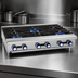 Thumbnail image #3 for Imperial IHPA-4-24 24-Inch Stainless Steel Gas Countertop Hot Plate with 4 Open Burners and Standing Pilot Lights