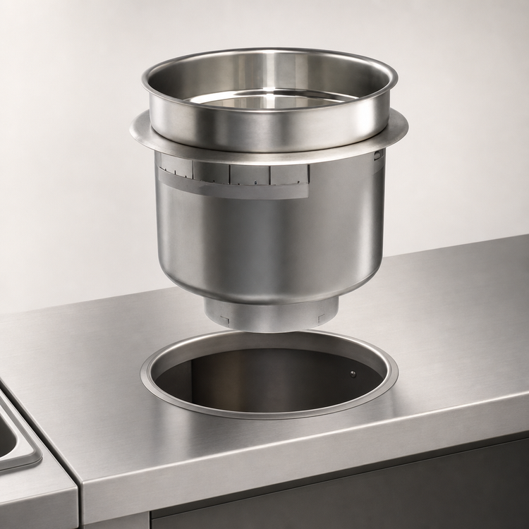 Product image #3 for Hatco Round Drop-In Heated Well, 7 Quart, Non-Insulated, Top Mounted