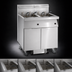 Thumbnail image #3 for 4-Battery Electric Floor Fryer with Built-In Space Saver Filter System, 50 lb. Tanks