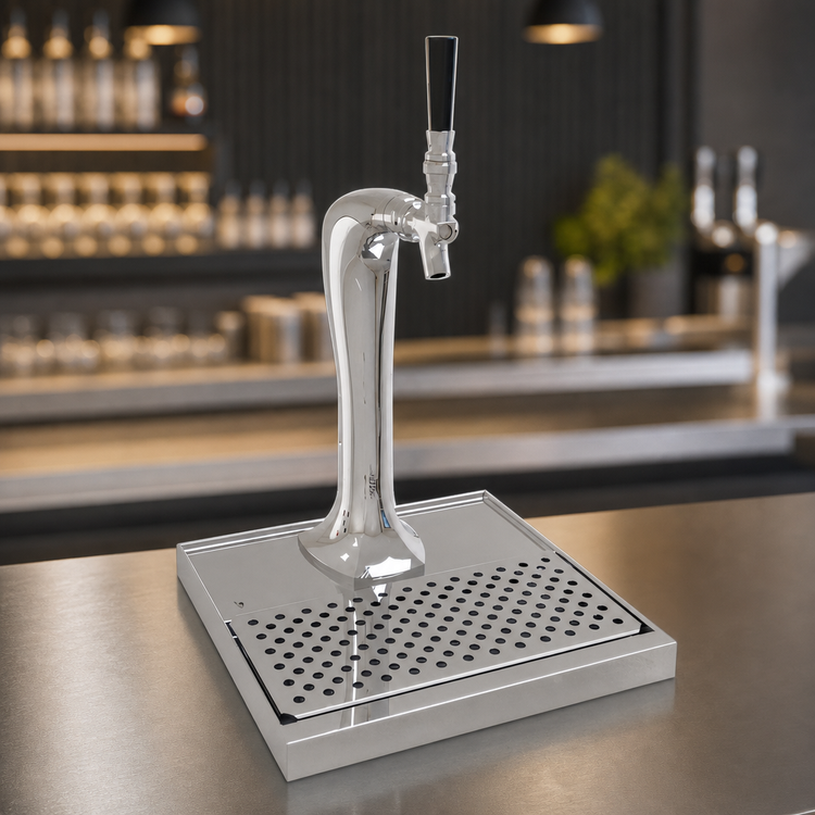 Product image #3 for Glastender Cobra Countertop 1-Faucet Glycol-Cooled Draft Dispensing Tower with Integral Drain Pan