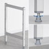 Thumbnail image #3 for Fermostock 24-Inch H x 18-Inch D Stationary Aluminum Cantilevered Shelving Upright